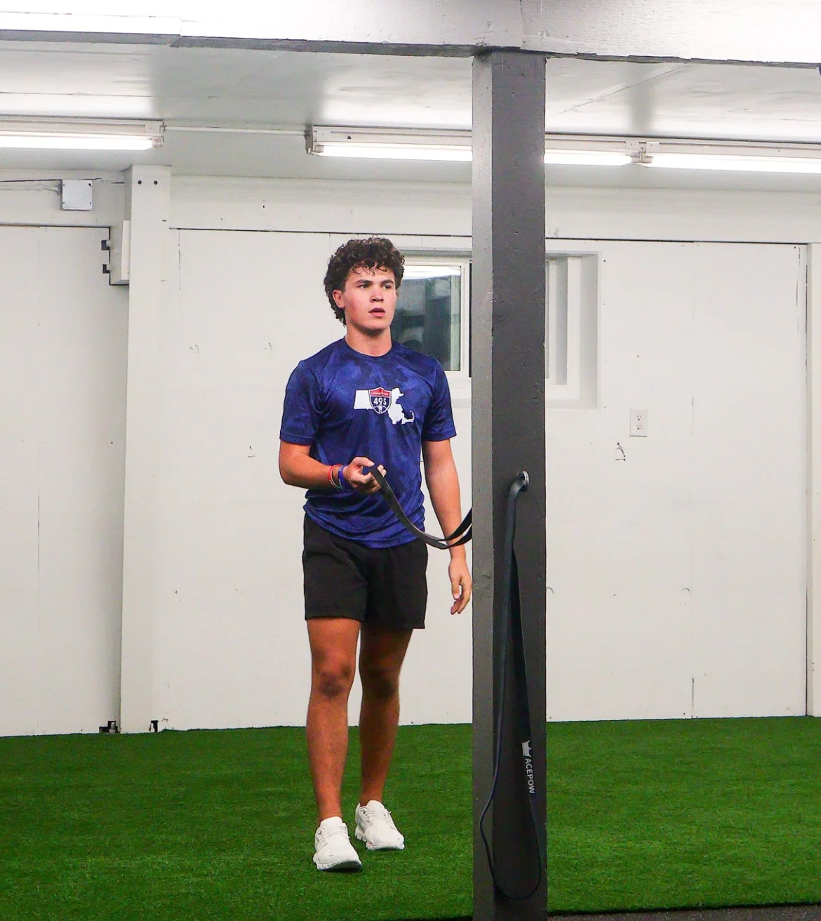 Athlete moving along the turf at WSP